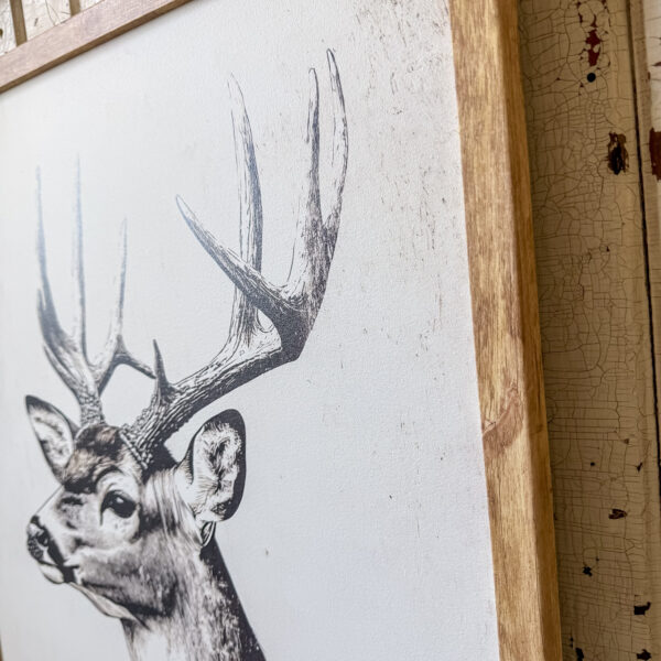 Get Buck Naked Deer Head Wood Sign - Image 5