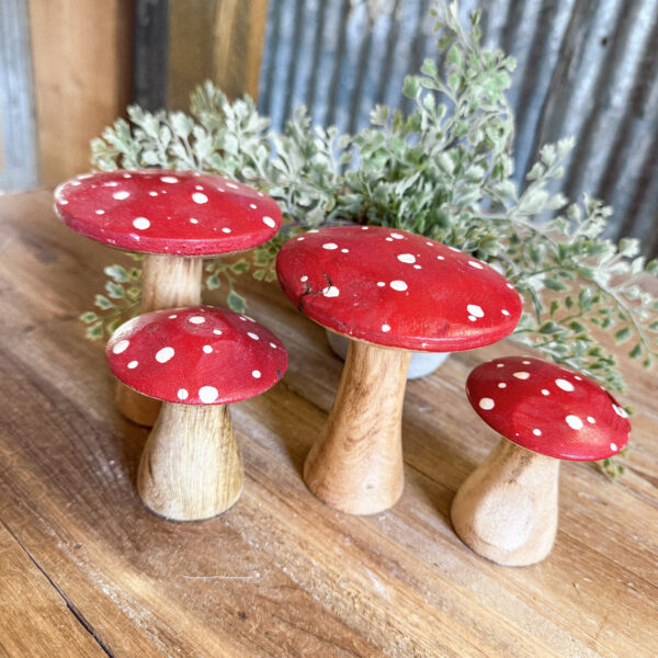 Wooden Mushrooms