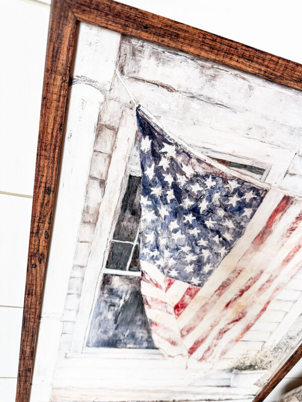 American Flag/Farmhouse Porch Art Print - Image 6