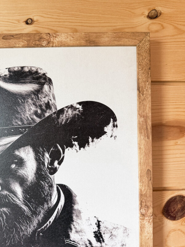 Cowboy Black/White Art Print - Image 3